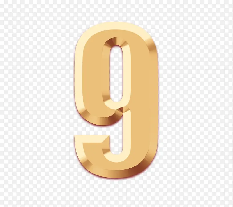 金属数字 倒计时 09