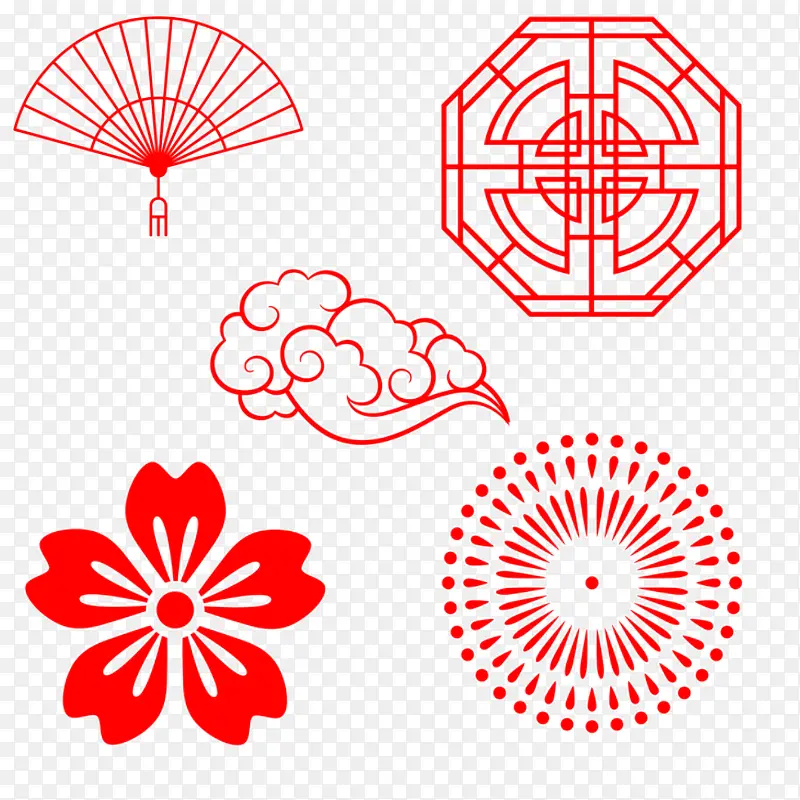 中国风红色颜色装饰PNG图片素材下载_图片编号11177277-PNG素材网