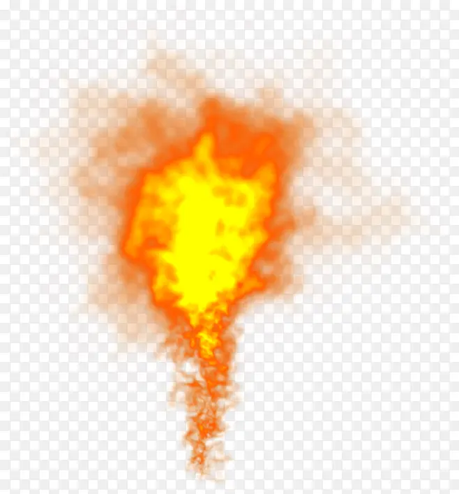 黄色火焰元素png