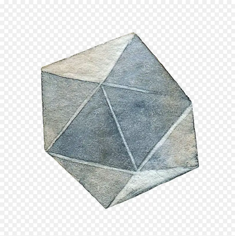 石头 插画 风格画 矿石 钻石