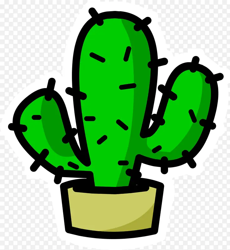 卡通仙人掌植物素材