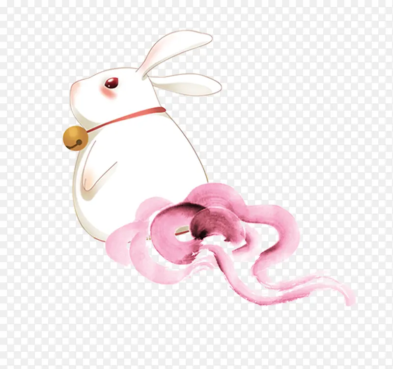 手绘  玉兔  可爱