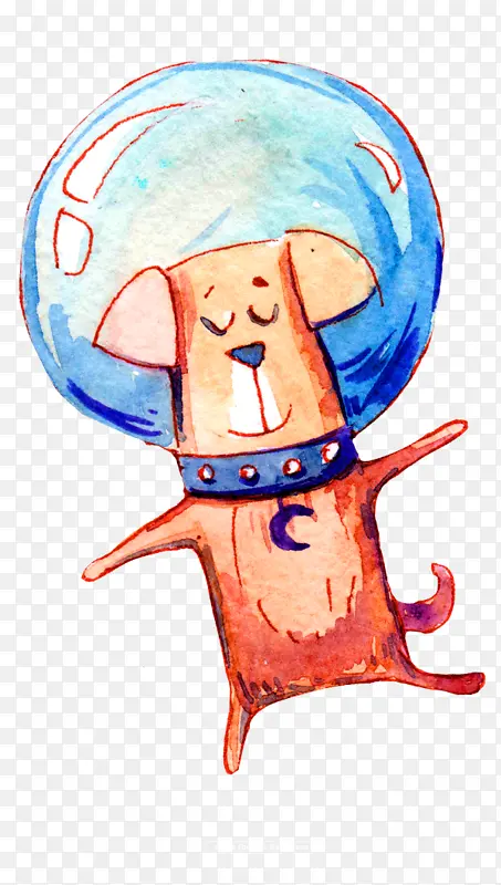 彩绘太空狗