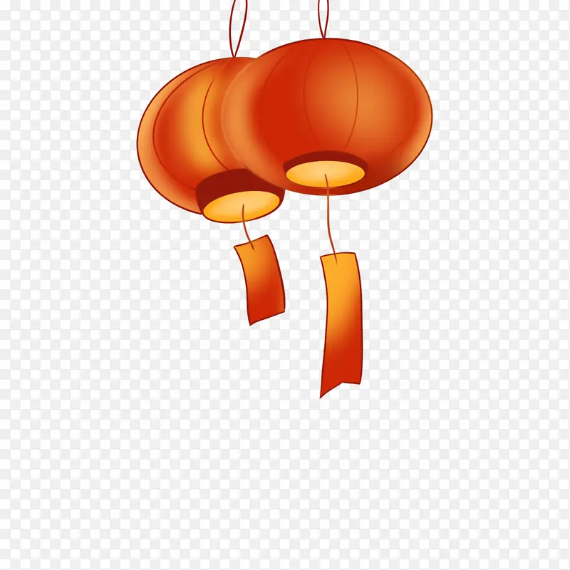 中国风红灯笼古风装饰PNG透明免抠素材