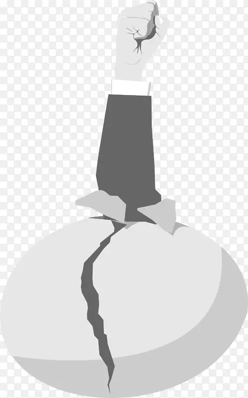 打破鸡蛋创意插画