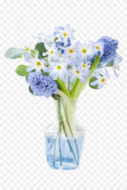 紫色花素材_插花花瓶免扣