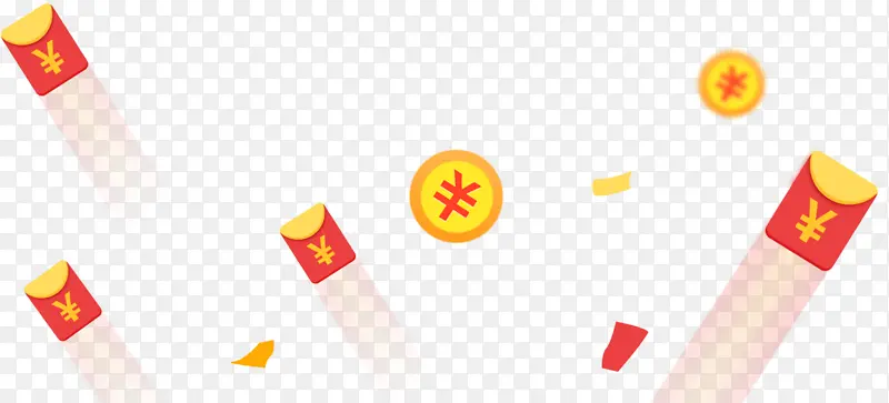 红包 飞溅 钱币