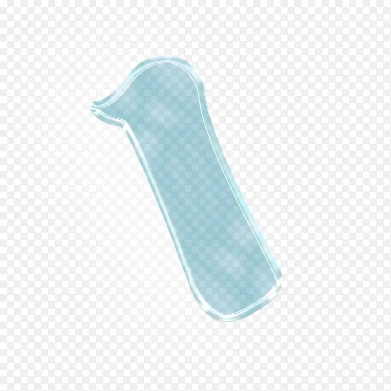 玻璃字母效果立体字体i