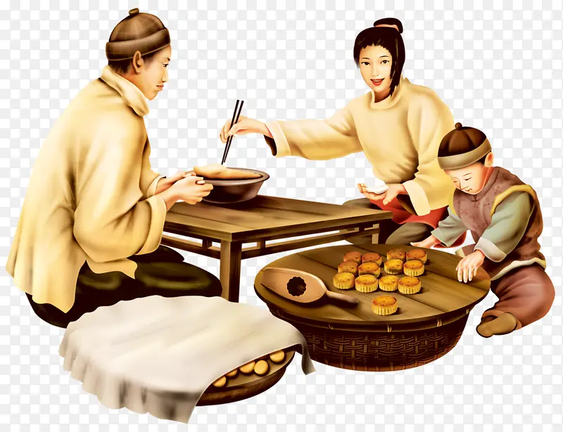中秋节做月饼