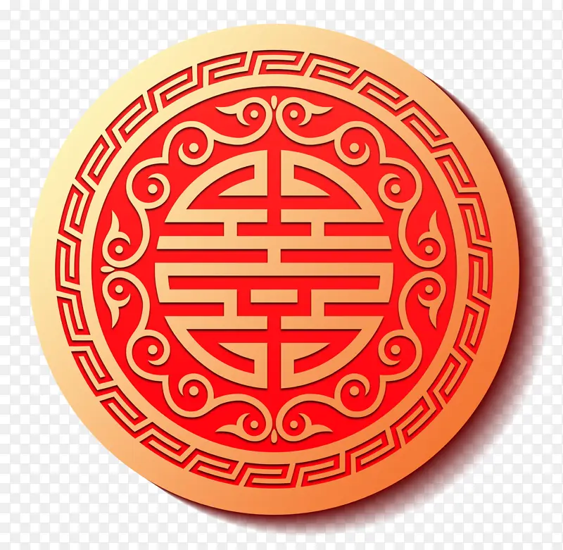 春节喜庆圆形福字PNG图片素材下载_图片编号11189887-PNG素材网