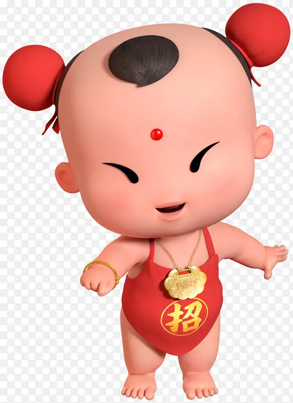 招财童子福娃吉祥Q版国漫动漫喜庆