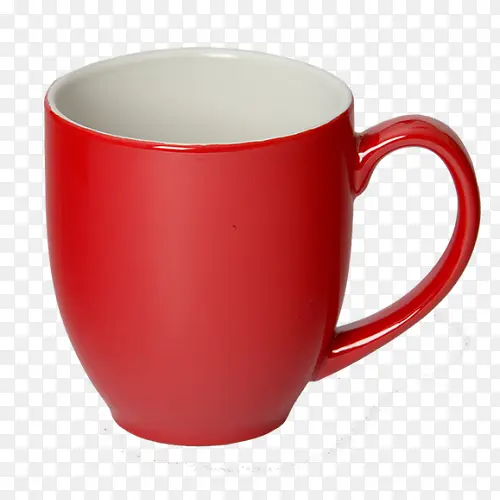 免扣红色咖啡杯