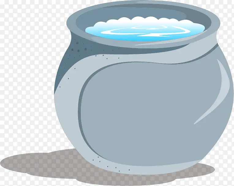 古代水缸内有水