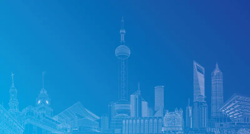 上海东方明珠外滩线稿