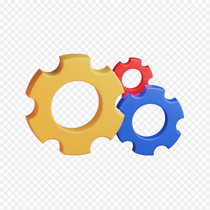 C4D立体3D模型卡通齿轮