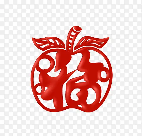 中国风春节矢量元素苹果灯笼