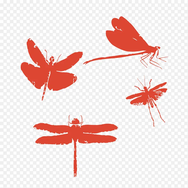 昆虫蜻蜓印