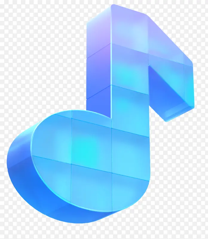 3d立体图标蓝色