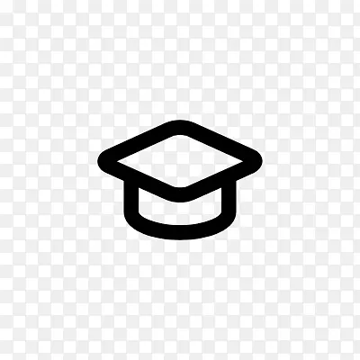 学士帽的图标