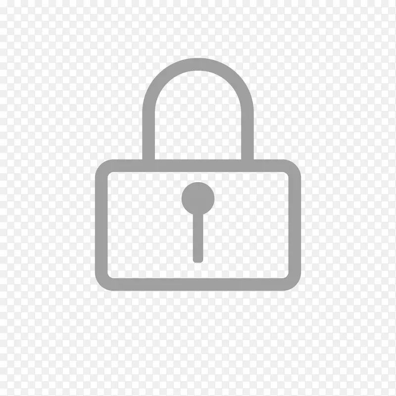 免扣矢量锁图标元素