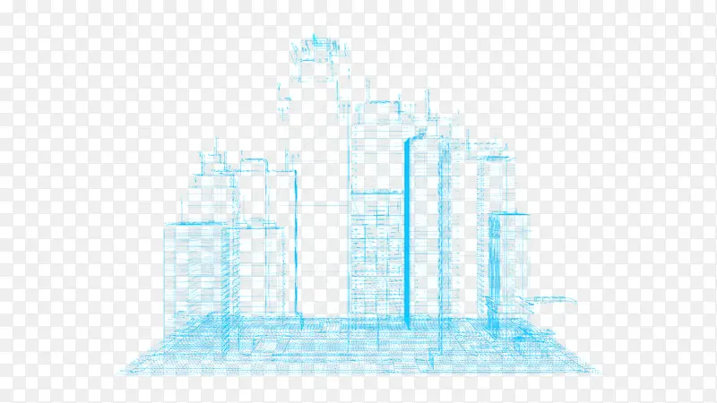 粒子城市科技大厦科技楼全息粒子