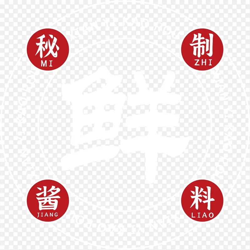 鲜标签  美食标签 秘制酱料