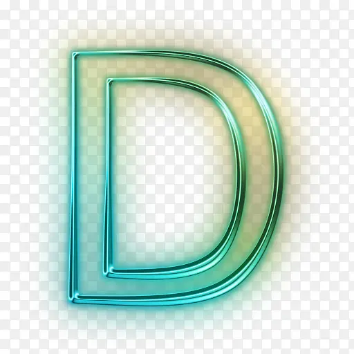 绿色特效字母D