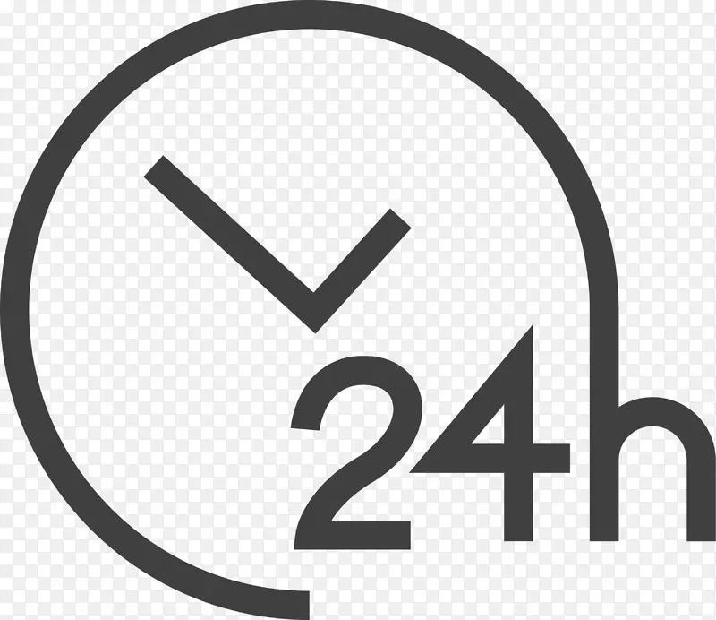 闹钟24小时线条