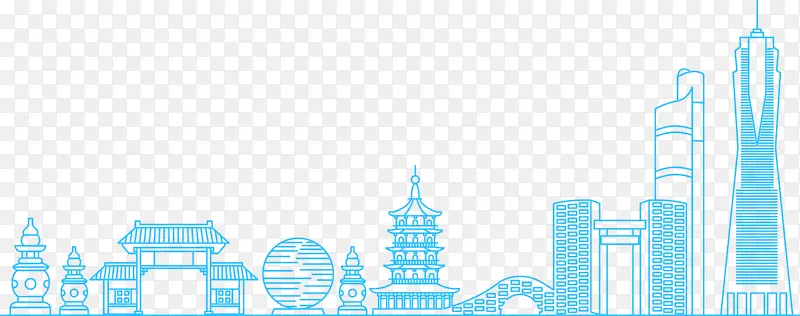 杭州地标-线性