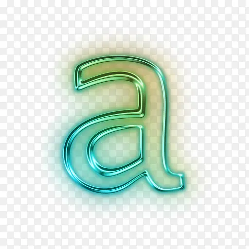 绿色特效字母a