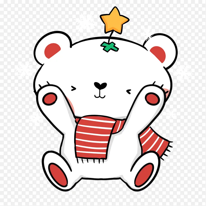 表情包圣诞节卡通动物表情包开心