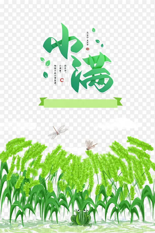 小满创意麦穗元素