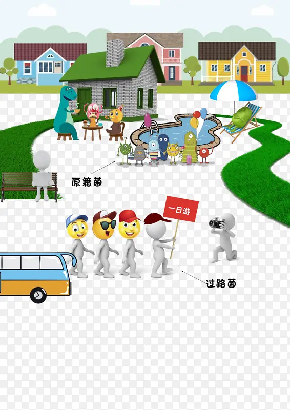 原籍菌与过路菌