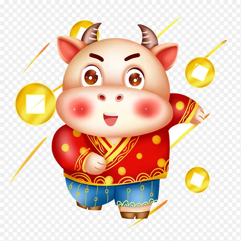 可爱喜庆的牛牛20
