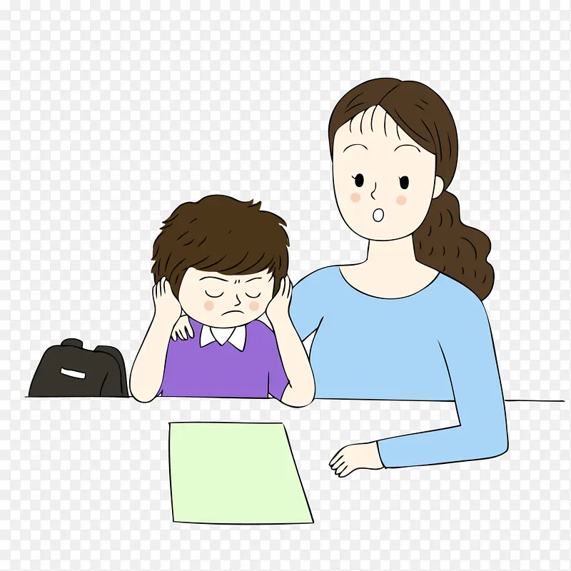 消极情绪的学生被老师批评镀