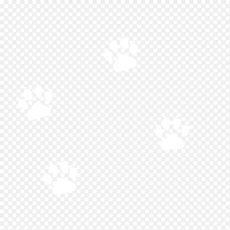 卡通白色的脚印免抠图