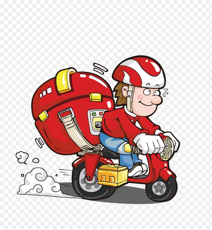 外卖骑手png 透明 素材 免 扣