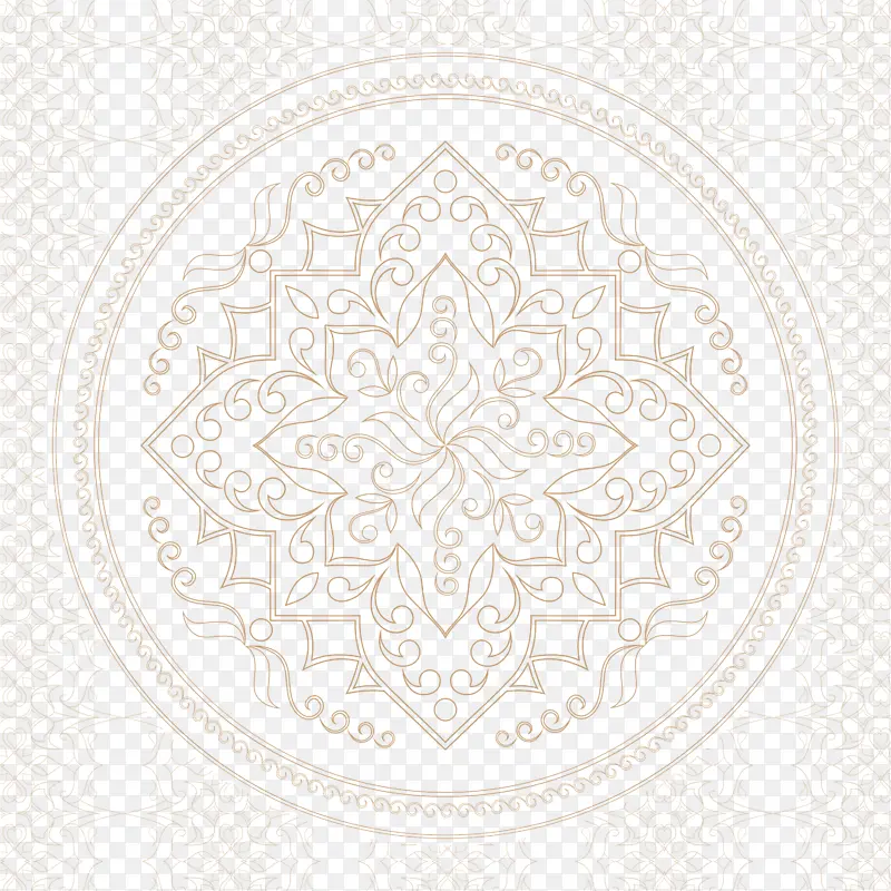 古典黄色花纹