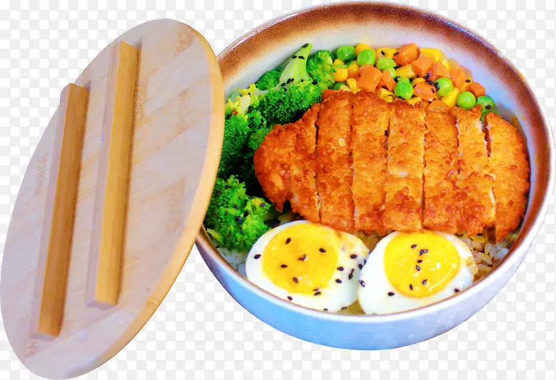 免扣藤椒鸡腿拌饭