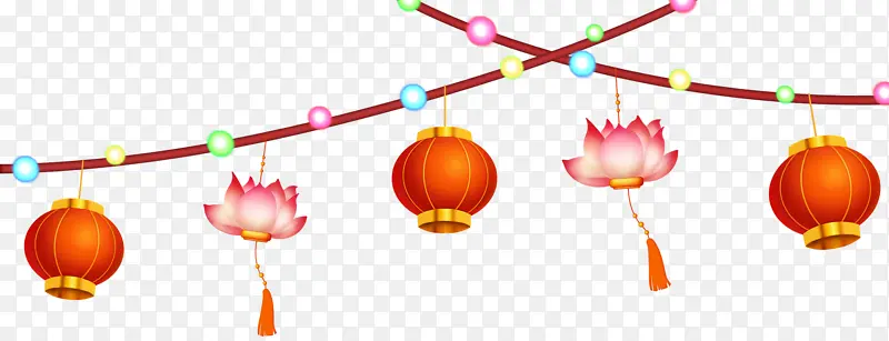新年春节元宵上元节节日彩灯