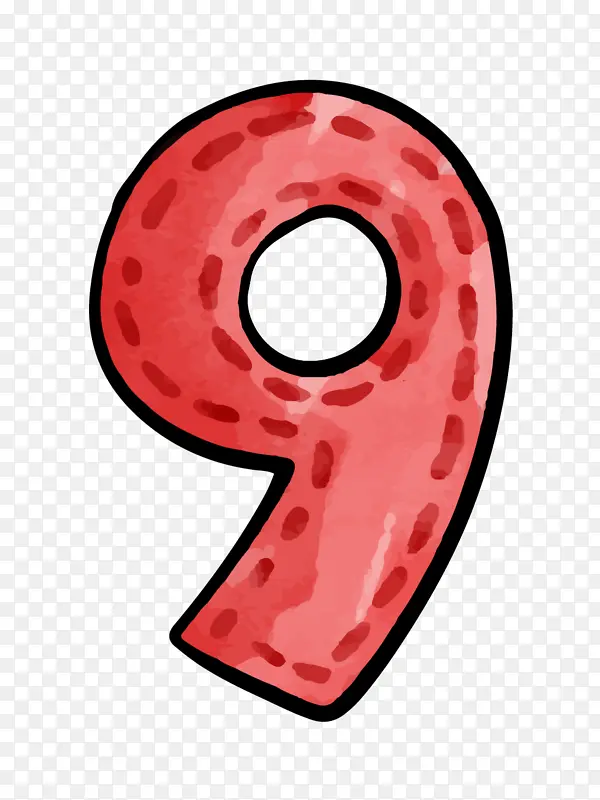 矢量图数字9九