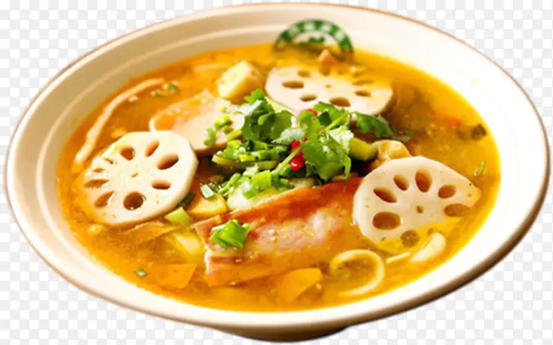酸汤冒菜麻辣烫