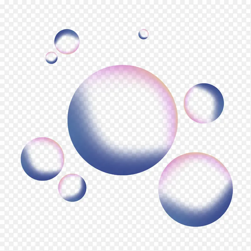 渐变漂浮气泡