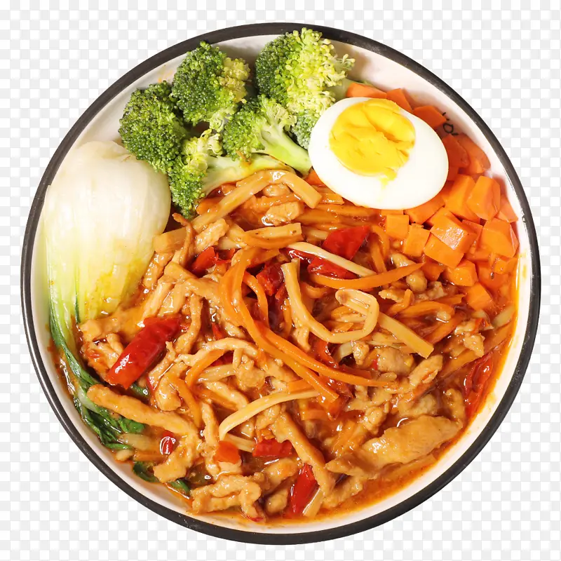 麻辣鸡丝套餐饭