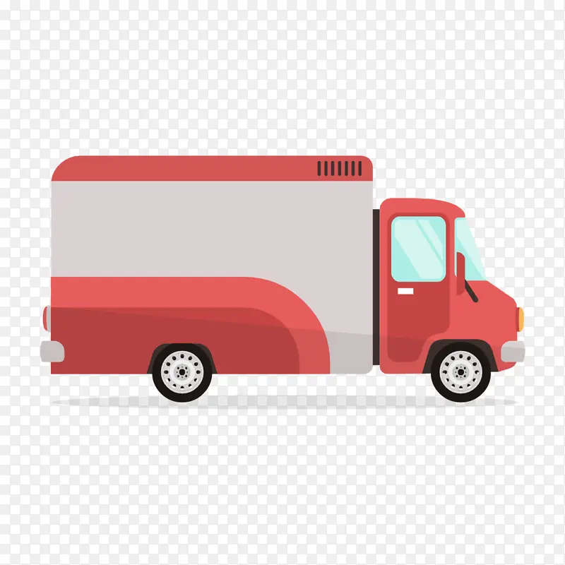 红色空调汽车