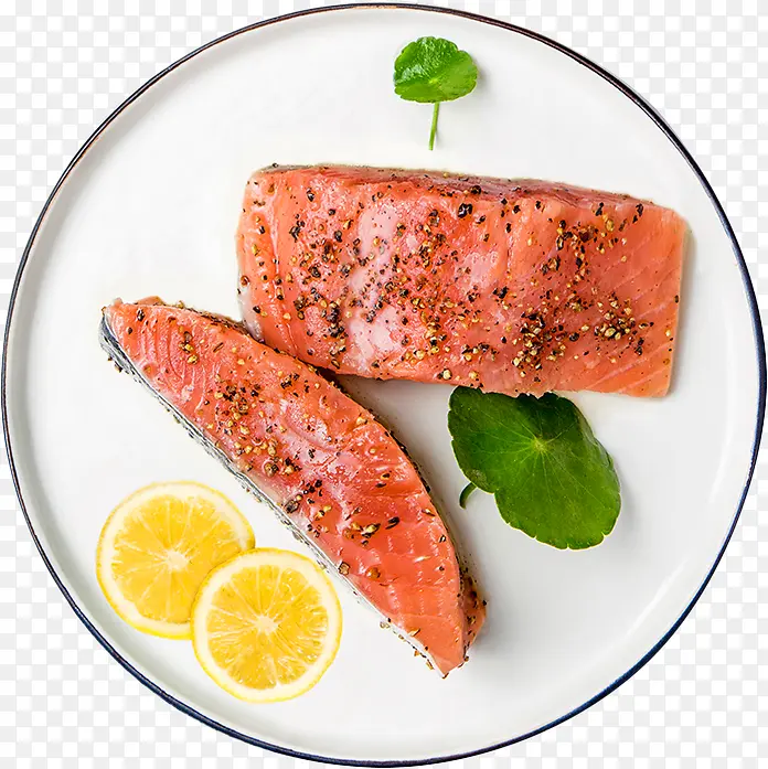 美食黑椒三文鱼