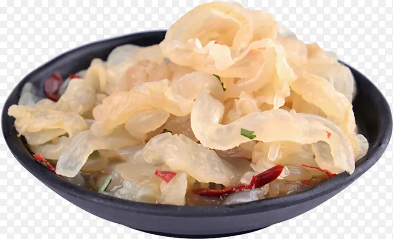 一盘美味的海蜇丝