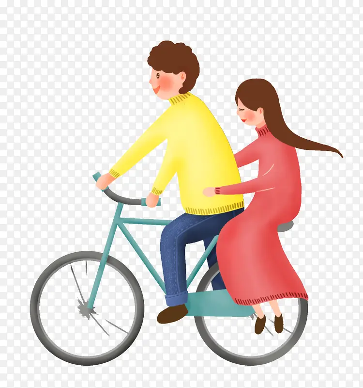 男孩，女孩子，骑车，爱情