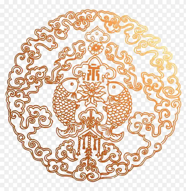 古代云纹元素