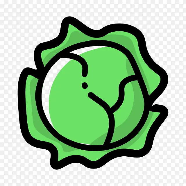 包菜 卡通 图标 PNG